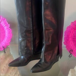 Vince Camuto Sleek Black Over the Knee Boots